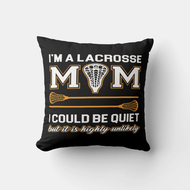 Lacrosse Mom   Lacrosse Gifts Kudde (Framsida)