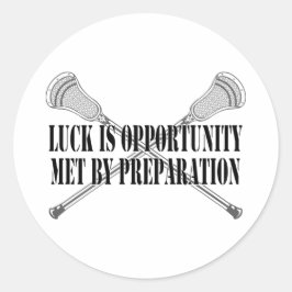Lacrosse Motivation Tur Sticker Runt Klistermärke