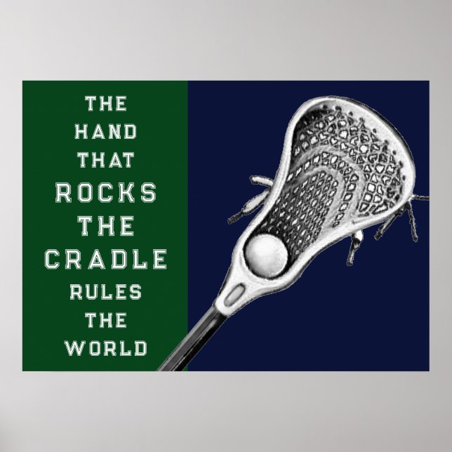 Lacrosse Motiverande Idrottsaffisch Poster (Framsidan)