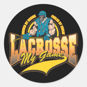 Lacrosse My Game Runt Klistermärke