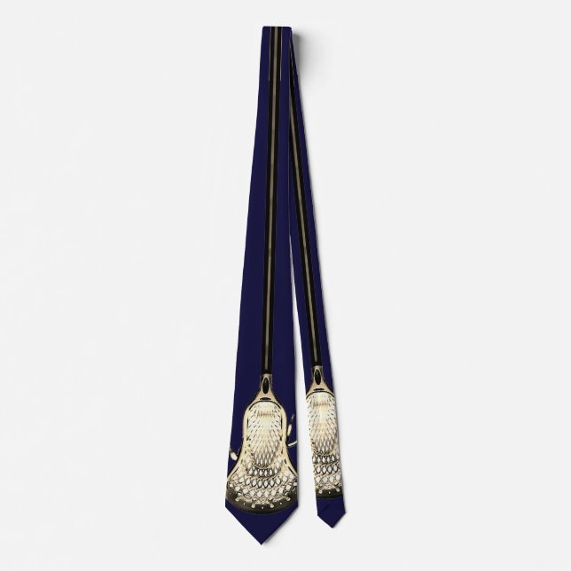 Lacrosse Navy Blue Neck Tie Slips (Framsida)