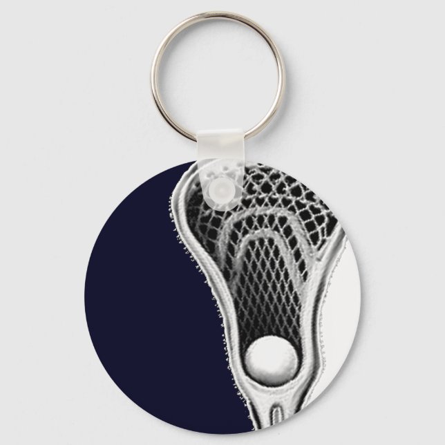 Lacrosse Navyblå Nyckelring (Framsida)