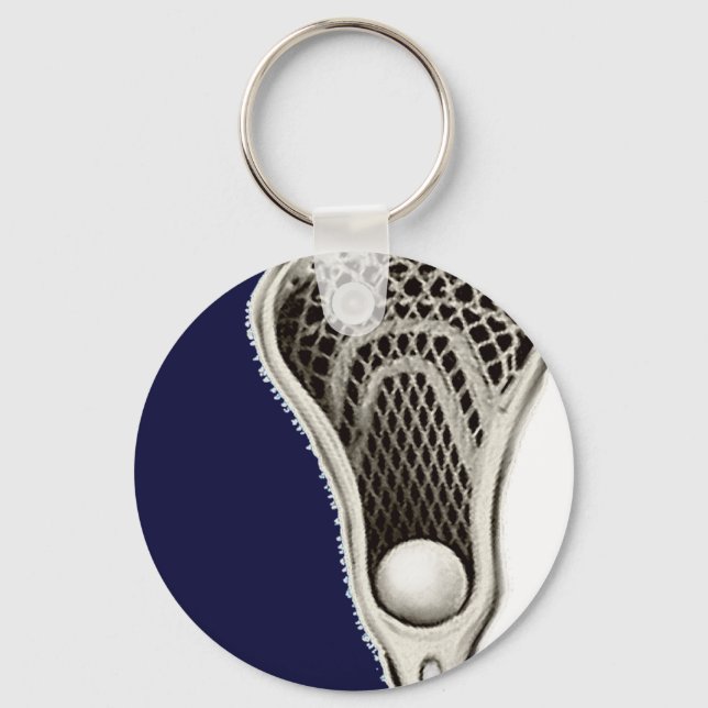 Lacrosse Navyblå Nyckelring (Framsida)