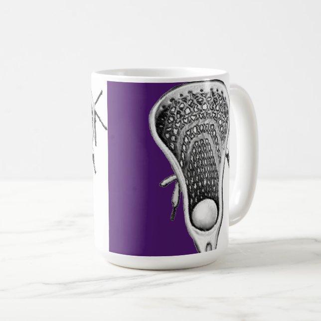 Lacrosse Novelty Gift Coffee Mugg (Framsida höger)