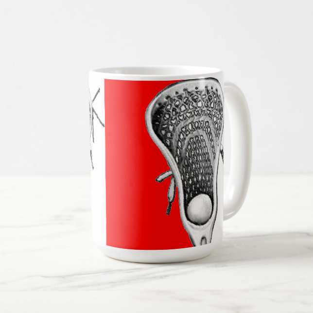 Lacrosse Novelty Gift Coffee Mugg (Framsida höger)