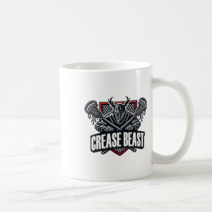 Lacrosse Ops-varning för Crease Beast Lax Goa Kaffemugg