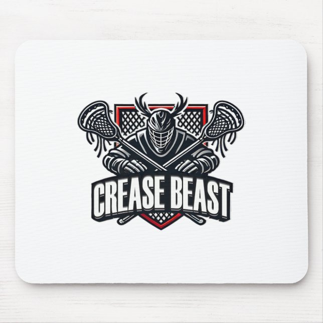 Lacrosse Ops-varning för Crease Beast Lax Goa Musmatta (Framsidan)