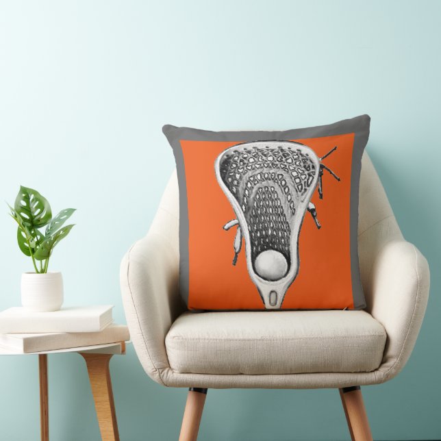 Lacrosse Orange Decor Kudde (Stol)