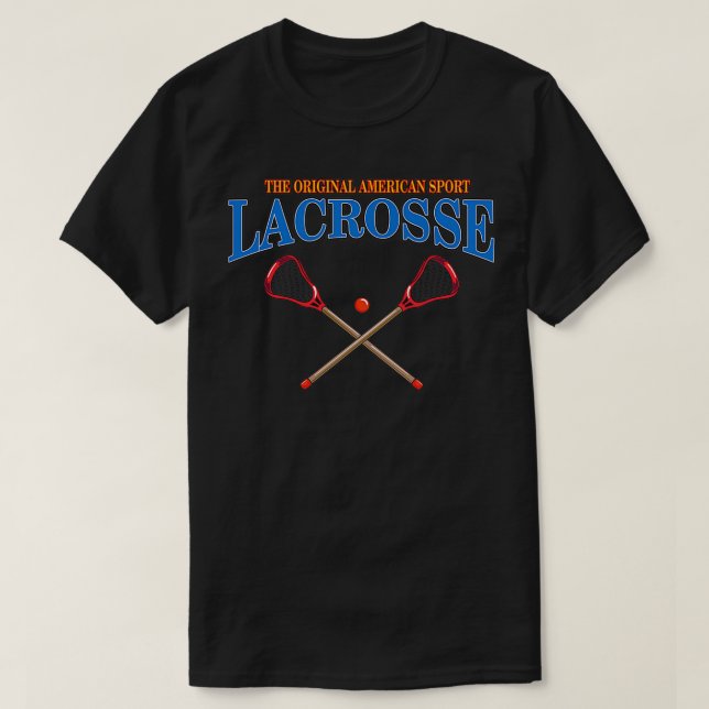 Lacrosse Original American Sport 2 T Shirt (Design framsida)