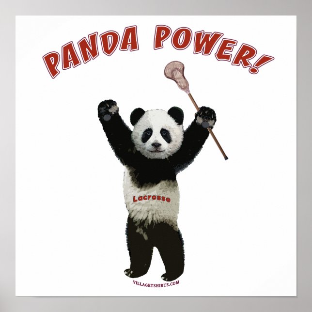 Lacrosse Panda Power Poster (Framsidan)