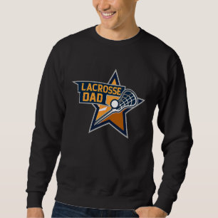 Lacrosse Pappa Aktiv Lacrosse Spelare Heltidspappa Lång Ärmad Tröja