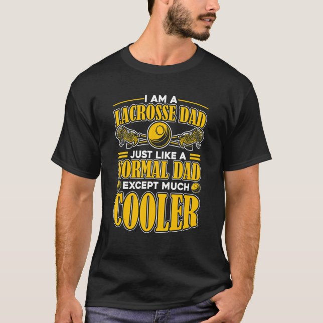 Lacrosse Pappa Far Fars dag T Shirt (Framsida)