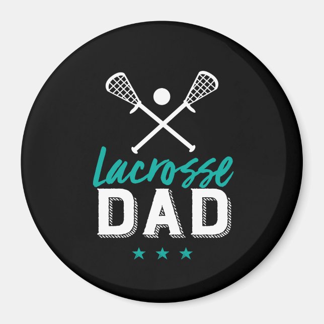 Lacrosse Pappa Proud Far från Iports Player Kid Magnet (Framsidan)