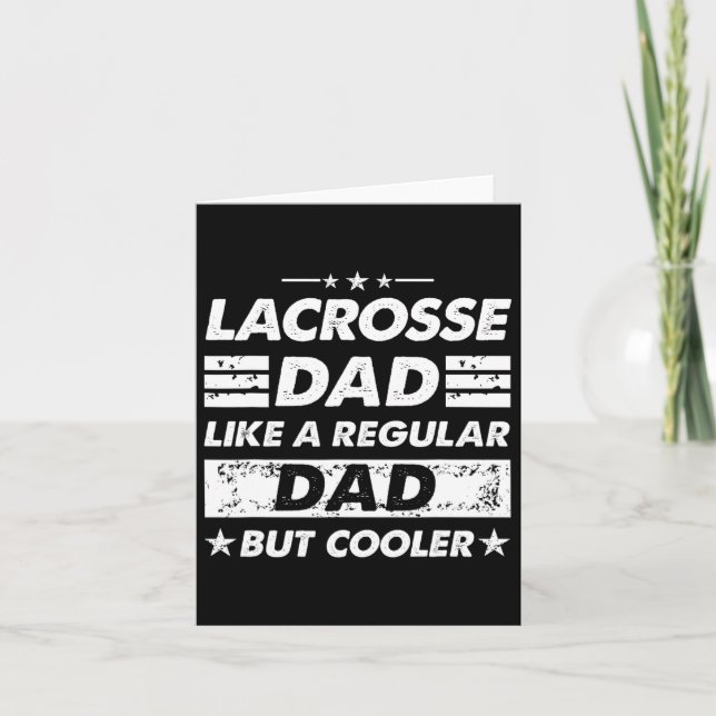Lacrosse Pappa som en vanlig Pappa Lacrosse Kort (Framsida)