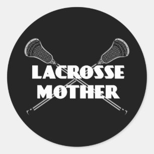 Lacrosse Parents LacrosseModer White Sticker Runt Klistermärke