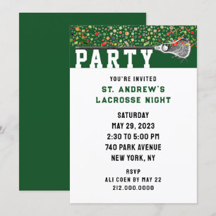 Lacrosse Party Inbjudningar
