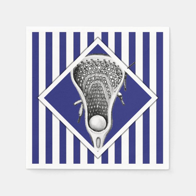 Lacrosse Party Napkins Pappersservett (Framsidan)