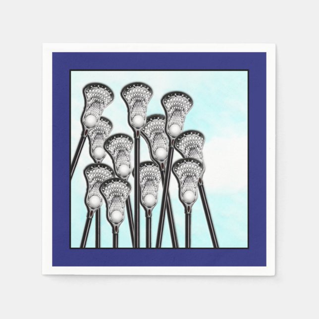 Lacrosse Party Pappersservett (Framsidan)