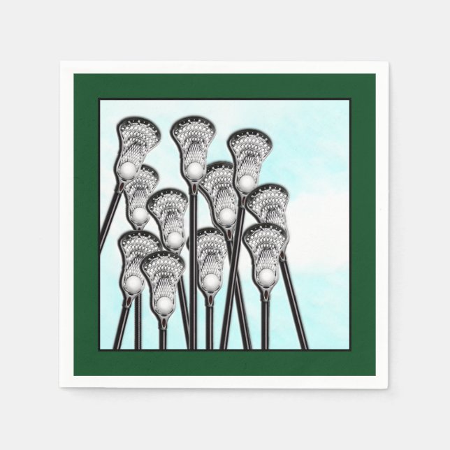 Lacrosse Party Pappersservett (Framsidan)