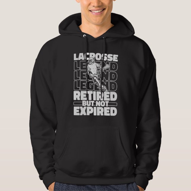 Lacrosse Pensionerad  Sport Lacrosse Hoodie (Framsida)