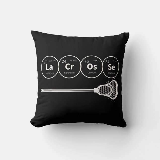 Lacrosse Periodic Bord i Inslag Chemistry Gift Kudde (Framsida)