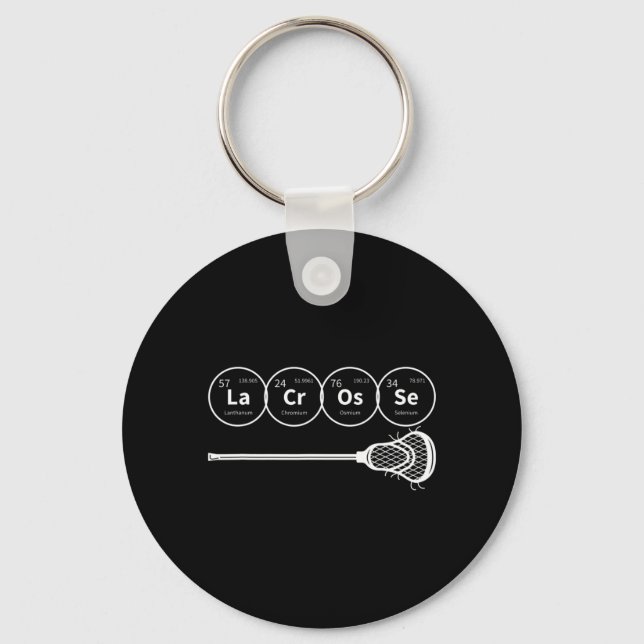 Lacrosse Periodic Bord i Inslag Chemistry Gift Nyckelring (Framsida)