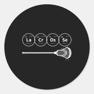 Lacrosse Periodic Bord i Inslag Chemistry Gift Runt Klistermärke