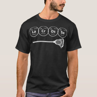 Lacrosse Periodic Bord i Inslag Chemistry Gift T Shirt