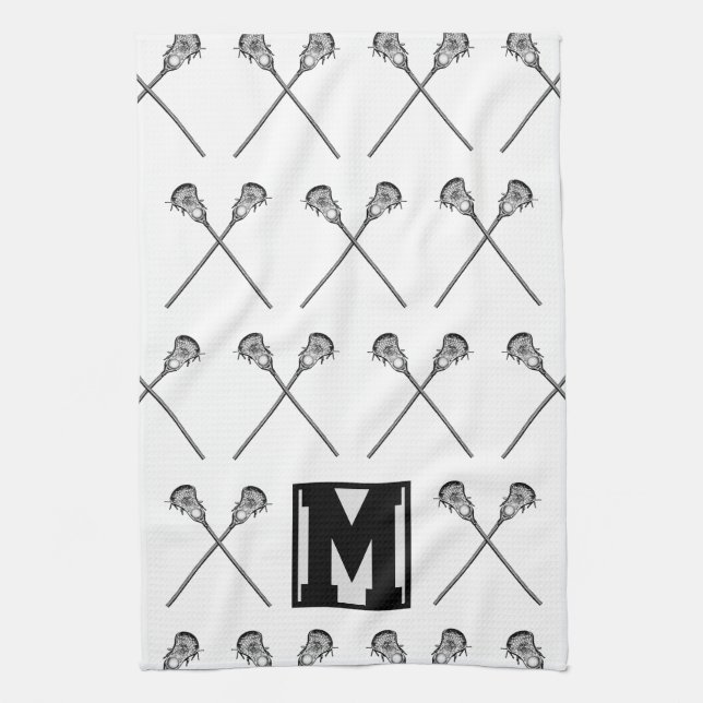 Lacrosse Personlig Sports Towel Kökshandduk (Vertikal)