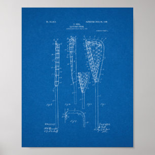 Lacrosse-pinne patent - ritning poster