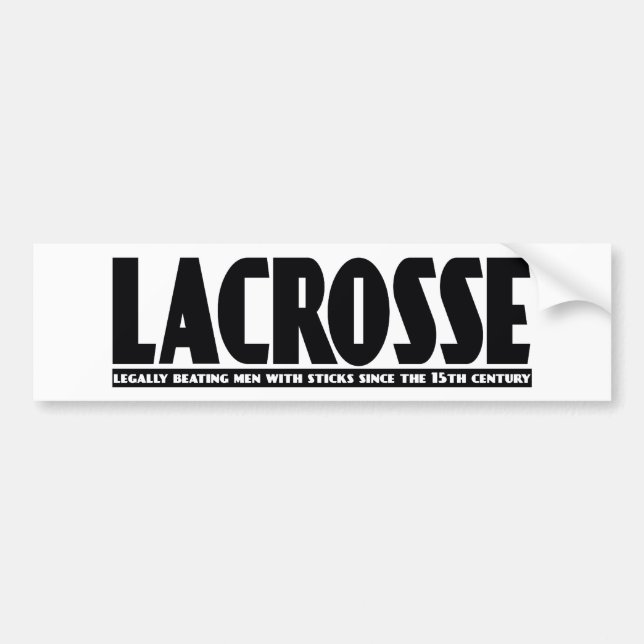 Lacrosse planlägger den BeatingMen bildekalet Bildekal (Framsidan)