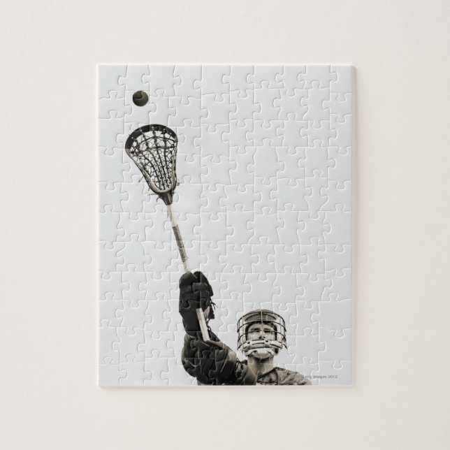 Lacrosse Player 3 Pussel (Vertikal)