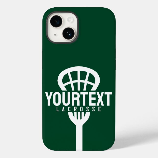 Lacrosse Player ANPASSNINGSBAR TEXT Team Mesh Spor (Baksida)