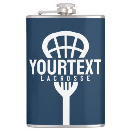 Lacrosse Player ANPASSNINGSBAR TEXT Team Mesh Spor Fickplunta