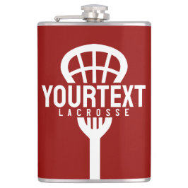 Lacrosse Player ANPASSNINGSBAR TEXT Team Mesh Spor Fickplunta