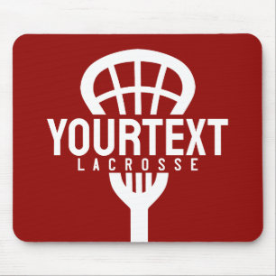 Lacrosse Player ANPASSNINGSBAR TEXT Team Mesh Spor Musmatta