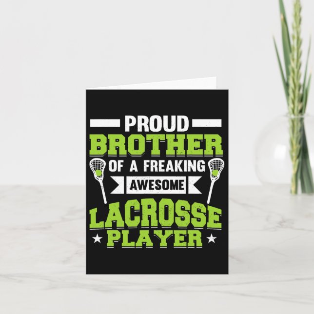 Lacrosse Player Coach Brother Kort (Framsida)