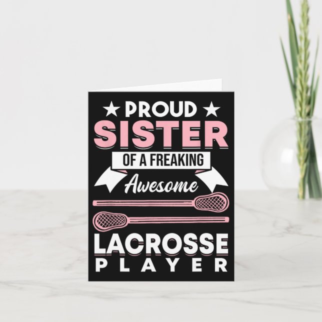 Lacrosse Player Coach Sister 1 Kort (Framsida)