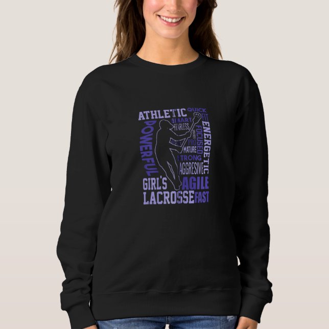 Lacrosse Player Description Underbar för Lax Women T Shirt (Framsida)