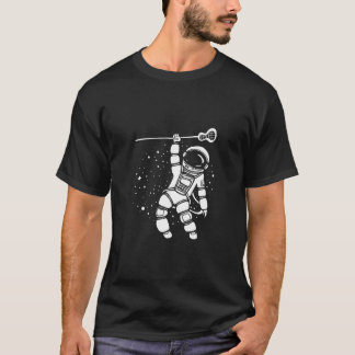 Lacrosse Player För barn Coola Space Astronaut Pre T Shirt