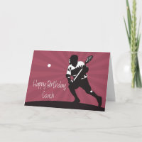 Lacrosse Player för Lacrosse Coach Birthday