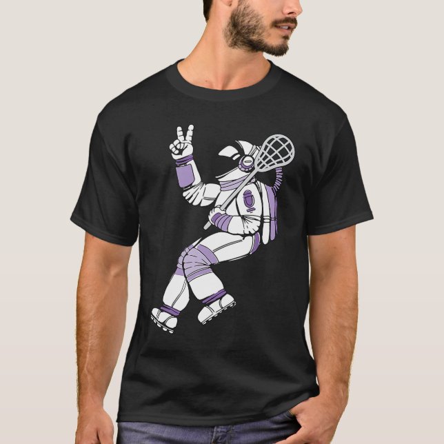 Lacrosse Player For Team College Lacrosse 1 T Shirt (Framsida)