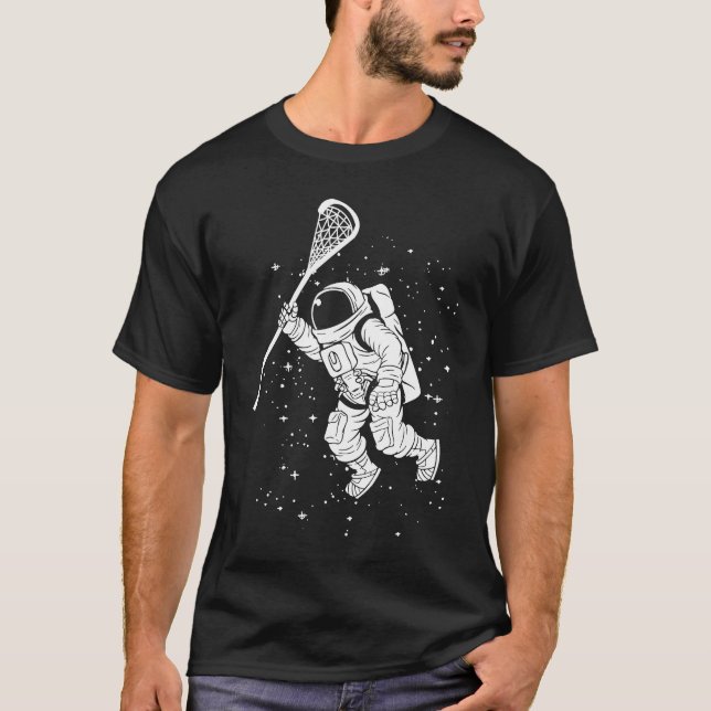 Lacrosse Player For Team College Lacrosse T Shirt (Framsida)