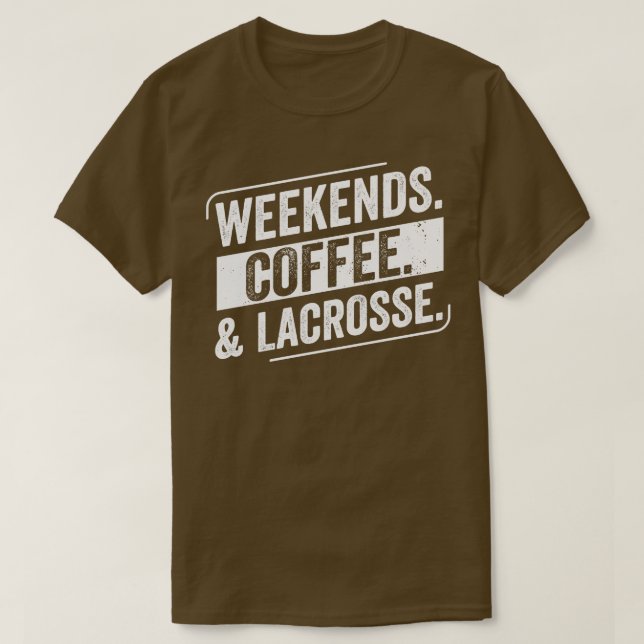 Lacrosse Player Helg Coffee Lacrosse T Shirt (Design framsida)