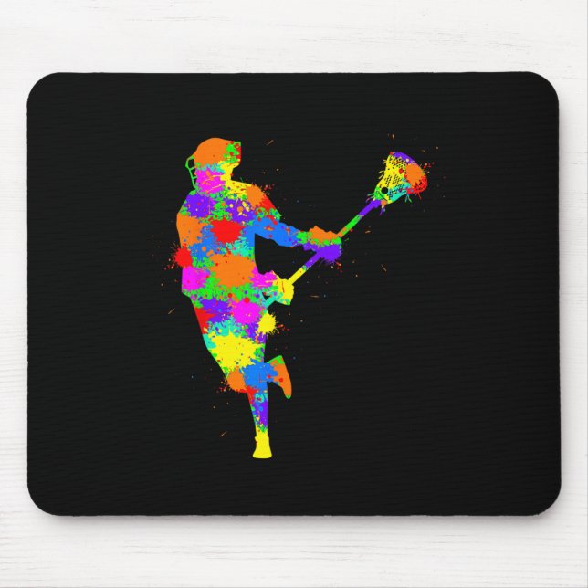 Lacrosse Player Kids Boys Youth Musmatta (Framsidan)