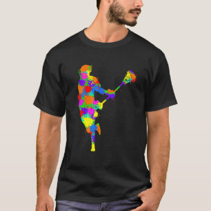 Lacrosse Player Kids Boys Youth T Shirt