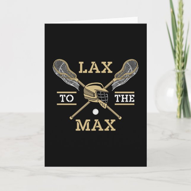 Lacrosse Player Lax till Max Stick-stift Kort (Framsida)