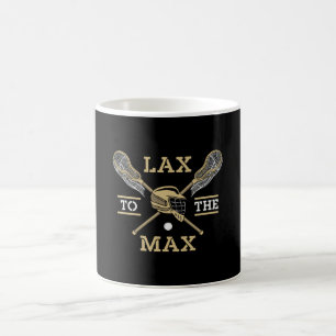 Lacrosse Player Lax to Max Stick Funny Gift Kaffemugg