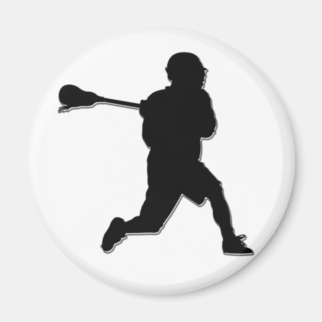 Lacrosse Player Magnet (Framsidan)