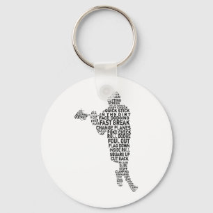 Lacrosse Player Nyckelring